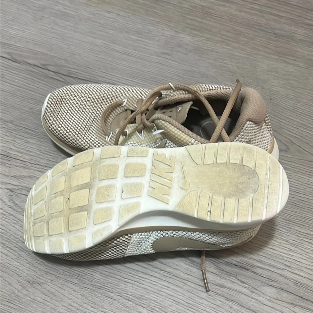 Nike Tan and White Sneakers